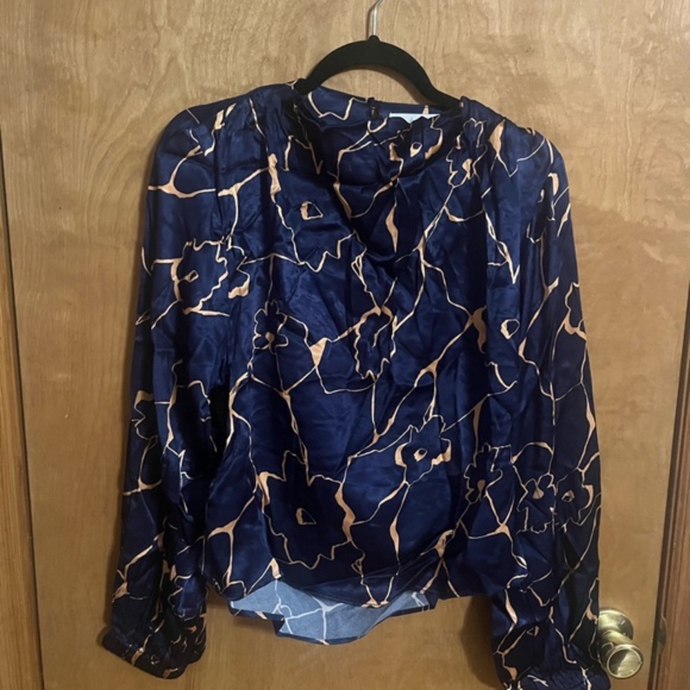 Astor Floral Navy Blouse
